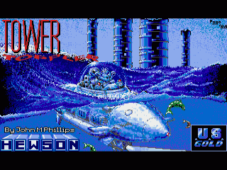 Nebulus title screen for Amiga